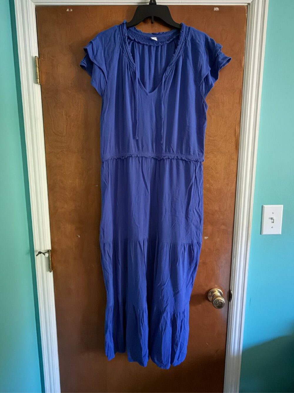 Old Navy Blue Ruffle Dress